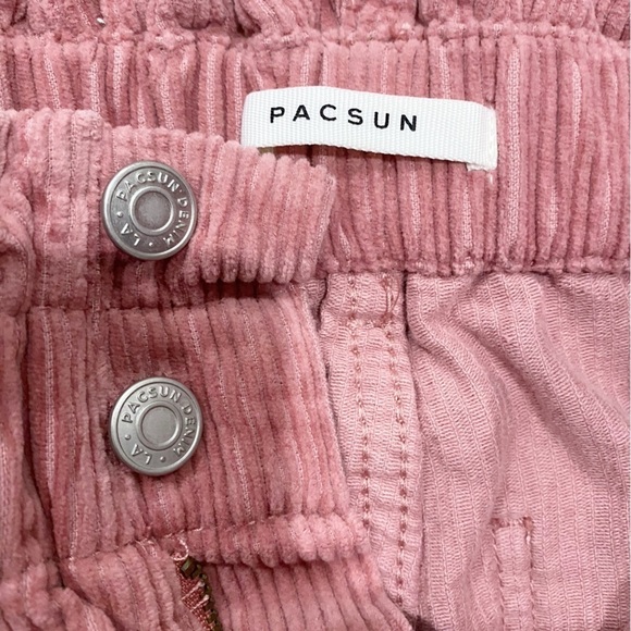 PACSUN Blush Corduroy Paperbag Mom Shorts High Waist Size XS - Picture 7 of 11